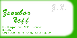 zsombor neff business card